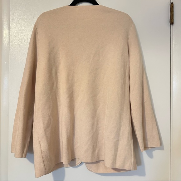 J. Crew Giselle Cardigan Blazer Jacket Merino Cotton Womens Large Cream - Picture 10 of 12